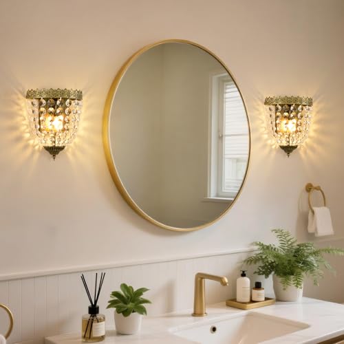 Crystal Wall Sconces Set of Two (2 Count)