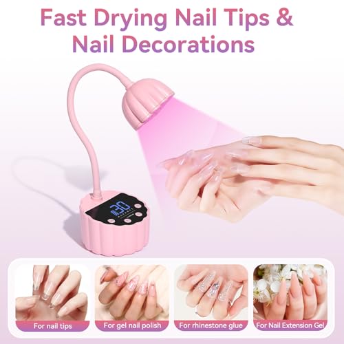 Gooseneck UV LED Nail Lamp for Nail Tips Builder Gel