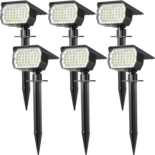 Solar Spot Lights Outdoor Waterproof Spotlights (6 Count)