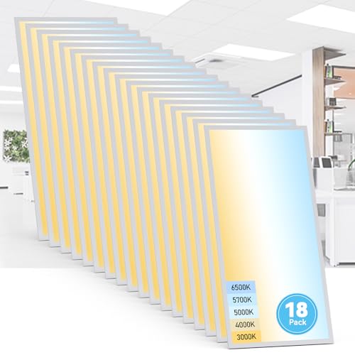 18 Pack 2x4 LED Flat Panel Light