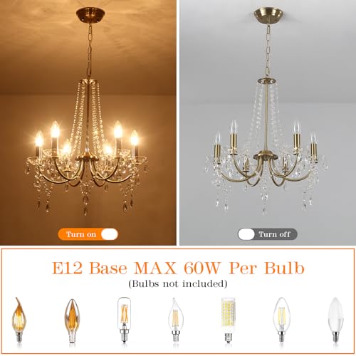 Crystal Gold Chandeliers for Dining Room Modern Ceiling Light Fixture