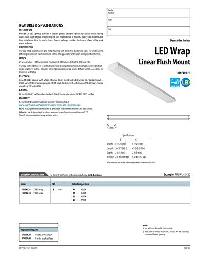2' Low Profile LED Wraparound Light Fixture