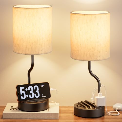 Bedside Lamps for Bedroom Set of 2 (2 Count)