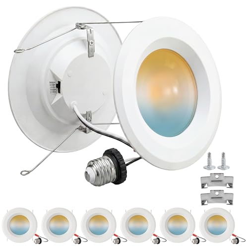 6 Inch LED Recessed Lights 6 Pack (5CCT - 6 Pack / 6 Inch)