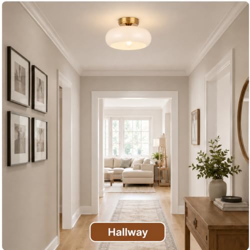 Small Semi Flush Mount Ceiling Light Fixture