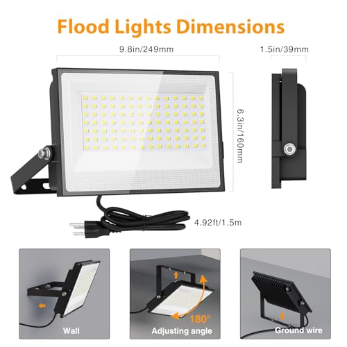 120W Flood Lights Outdoor (4 Count)