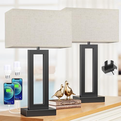 22" Tall Living Room Lamps for Night Stands (2 Count)