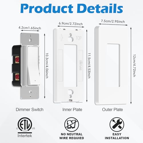 1 Pack TRIAC LED Dimmer Switch