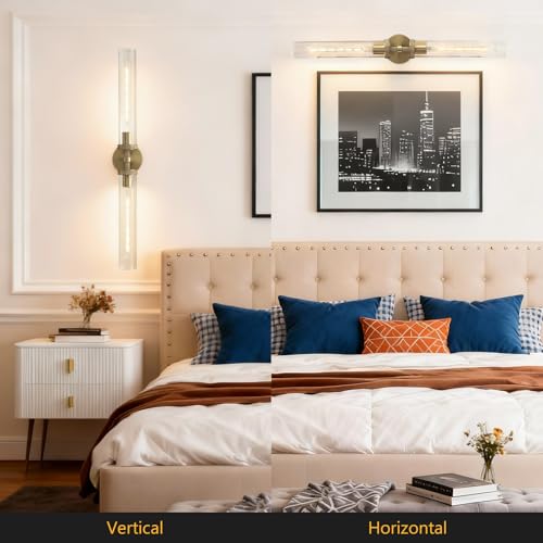 30 inch Wall Sconce Bathroom Sconce Hardwired Modern Bathroom Wall Sconce