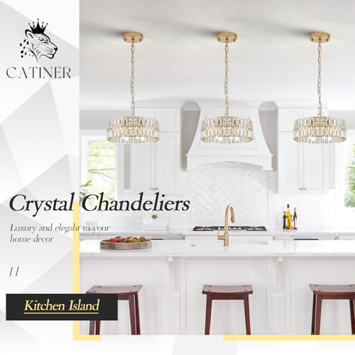 Gold Crystal Chandelier 12" 4