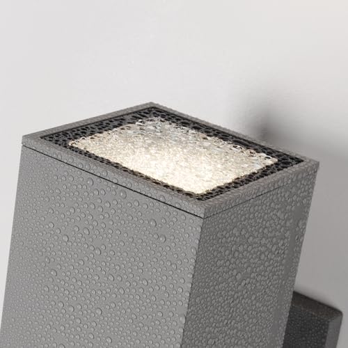 12" Modern Outdoor Porch Light in 2 Lights (2 Count)