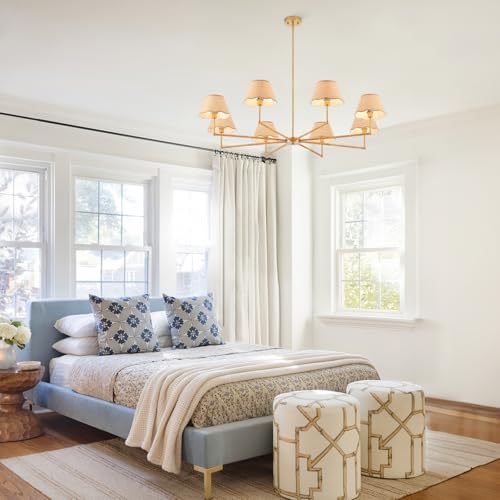 50” Large Boho Rattan Chandelier 8