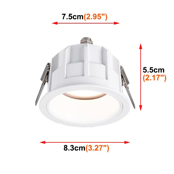 7W LED COB Waterproof Ceiling Light Hotel Shower Ceiling Lamp