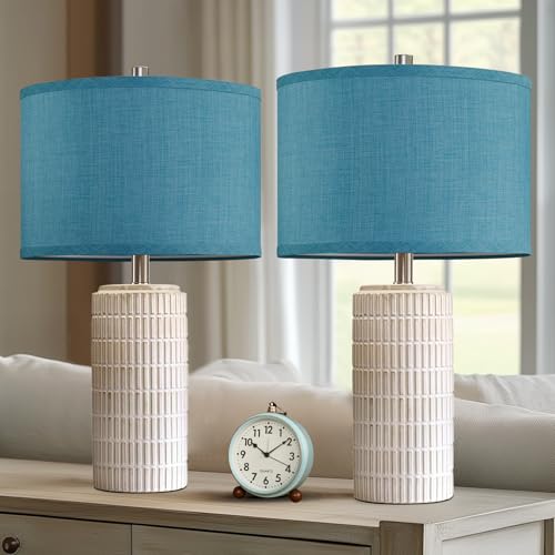 23" Set of 2 Nautical Ceramic Nightstand Table Lamps (2 Count)