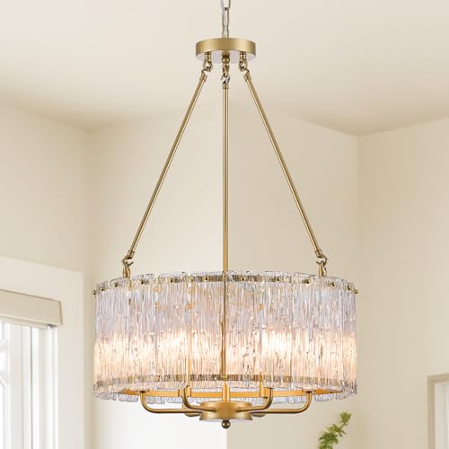 Modern 20" Crystal Glass Chandelier 6