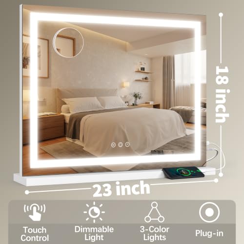 23" x 18" Vanity Mirror with Lights
