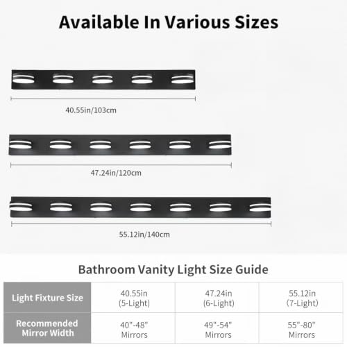 5 Light Bathroom Vanity Light