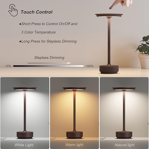 1 Pack Rechargeable Table Lamps Cordless