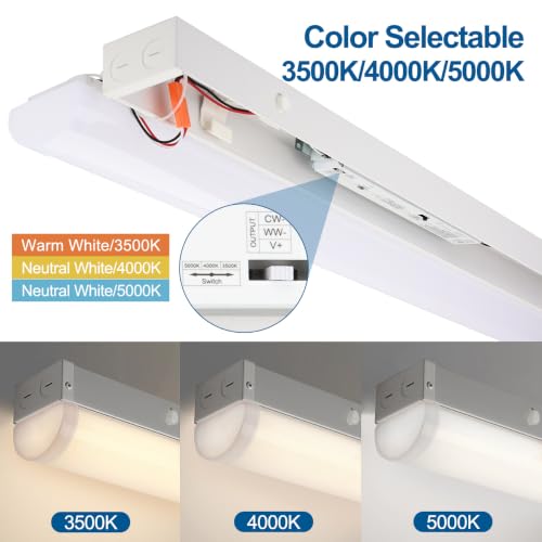 8FT LED Linear Light Fixture 4 Pack (4 Count)