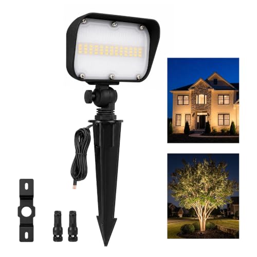 Low Voltage Landscape Flood Light (20W Warm White (3000K) / 1 Pack(Wiring Required))
