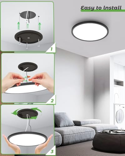 4Pack 16.5 Inch LED Ceiling Light Flush Mount (4 Count)