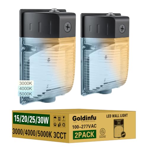 30W LED Wall Pack Light with Photocell 2Pack (2 Count)