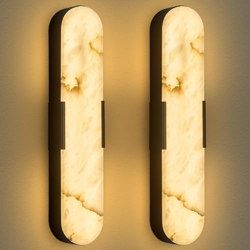 Alabaster Wall Sconces (2 Count)