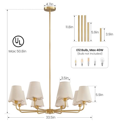 Modern Gold Chandelier 8