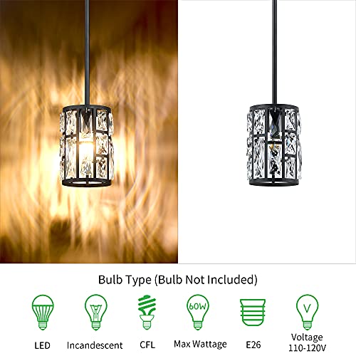 Modern Crystal Pendant Light Fixture 3 (3 Count)
