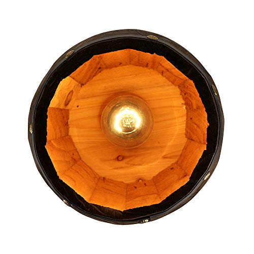 Antique Wood Wine Barrel Pendant Light