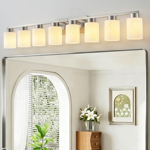 8 Light Bathroom Light Fixtures (8 Count)