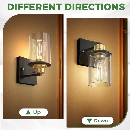 Wall Sconces Set of 2 for Bathroom (2 Count)