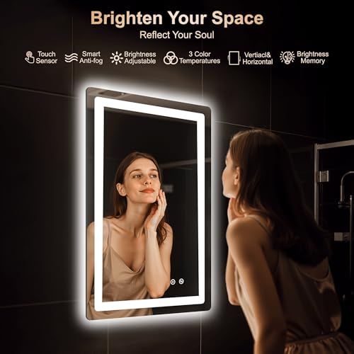 30x20 LED Bathroom Vanity Mirror with Lights