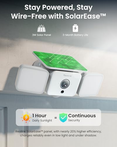 Solar Floodlight Security Cameras Wireless Outdoor
