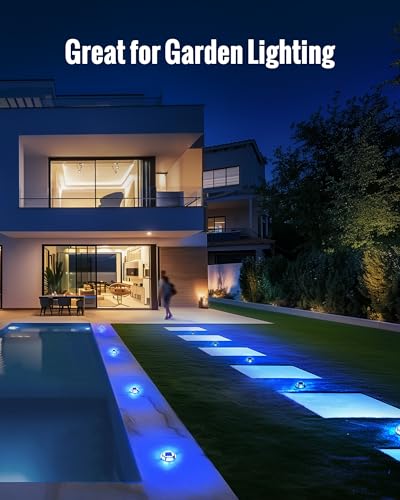Solar Driveway Dock Lights Waterproof 4 Pack (4 Count)