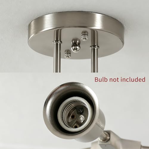Modern Mid Century Large Nickel Sputnik Ceiling Light Fixture Chandelier