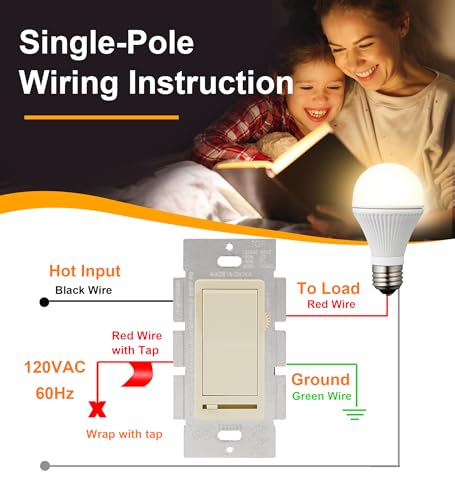 in Wall Dimmer Switch for LED Light (2 Count)
