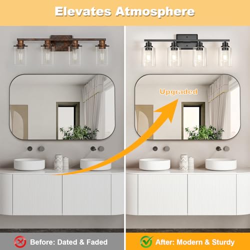 Modern Black Bathroom Light Fixtures