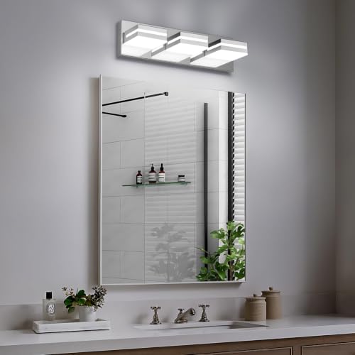 Modern LED Stainless Steel Chrome Acrylic Bathroom Lights Fixtures 3