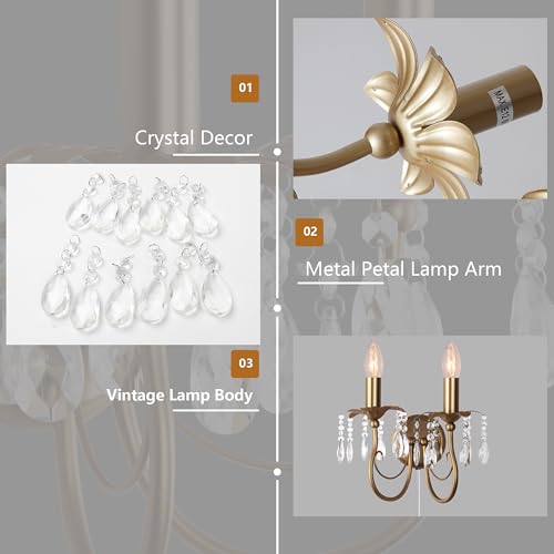 Plug in Crystal Wall Sconces