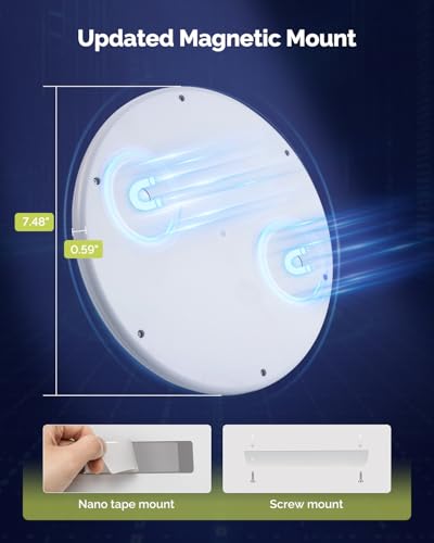 Waterproof Shower Light Battery Operated Ceiling Light with Remote