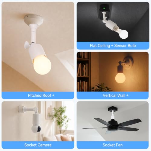 6.7 Inch Light Socket Extender 2 (2 Count)