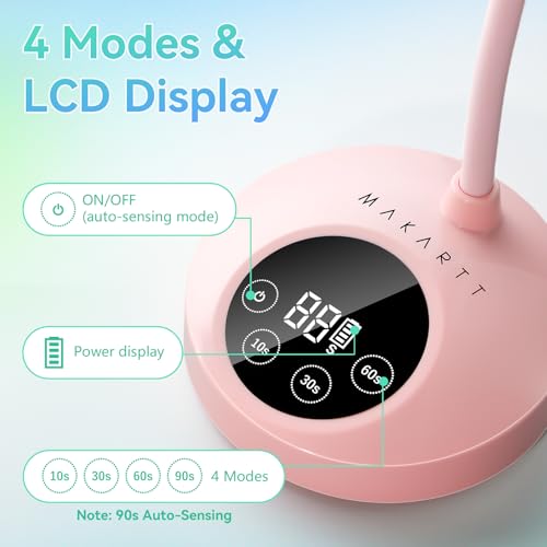 Gooseneck UV Nail Lamp Flash Cure UV Light for Gel Nails Polish