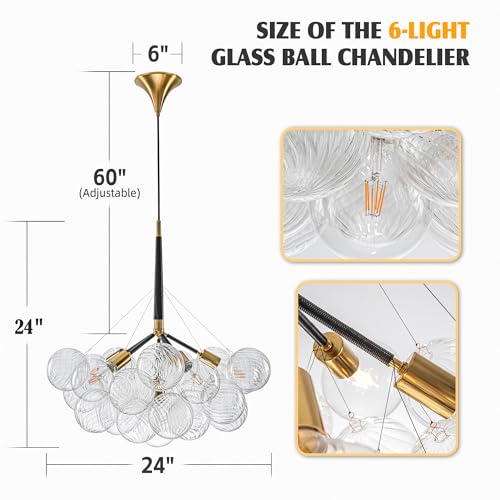 Bubble Ball Glass Chandelier