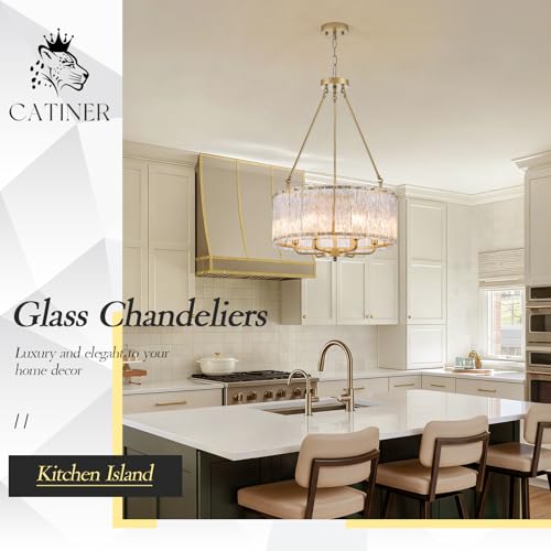 Modern 20" Crystal Glass Chandelier 6