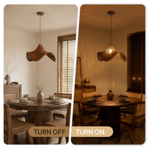 Hand Woven Rattan Pendant Light