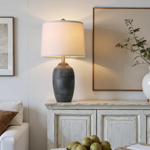 24.5" Vintage Ceramic Table Lamp with 5FT Cord