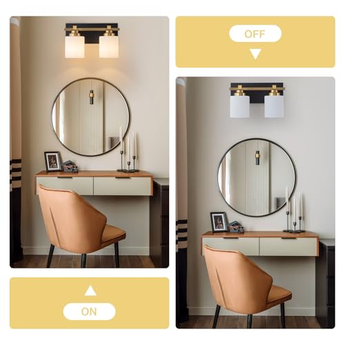 Modern Bathroom Light Fixtures Over Mirror (2 Count)