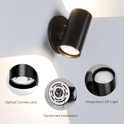 Up Down Wall Sconce Indoor Dimmable Movie Theater Lights Hardwired