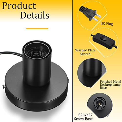 2 Pcs Lamp Base E26 E27 Socket with 6 Ft Cord